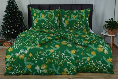 Bavlněné povlečení PLUS NALA zelené