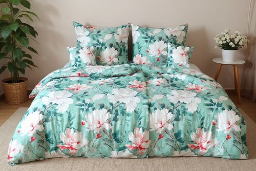 Povlečení mikrosatén EXCLUSIVE AZORA + povlak na polštářek ZDARMA