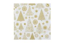 Vánoční ubrousky třívrstvé STROMEČEK